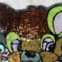 Large fox flower sequin patch sequined fox patch T-shirt jeans dress decorative applique