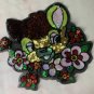 Large fox flower sequin patch sequined fox patch T-shirt jeans dress decorative applique