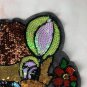 Large fox flower sequin patch sequined fox patch T-shirt jeans dress decorative applique