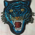 Blue Tiger Sequin Patch Sequin Tiger Patch T-Shirt Jeans Patch