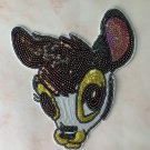 Deer head sequin patch sequin deer head patch T-shirt jeans patch