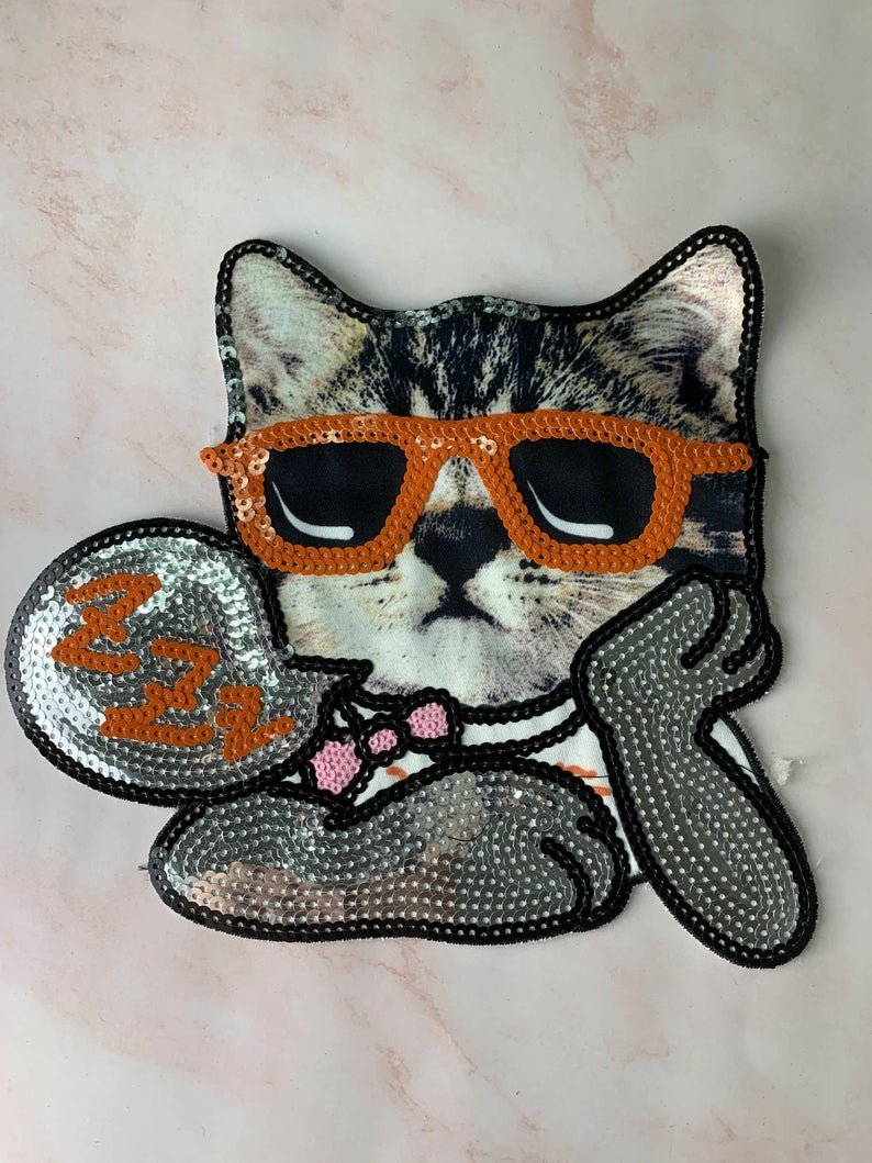Cute cartoon hair sequin patch T-Shirt Costume Decorative Appliques Patches