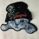Printed cat sequin patch, sequin letter patch jacket supplies, t-shirt