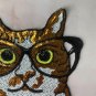 Large eye cat sequin patch, sequin letter patch jacket supplies, t-shirt