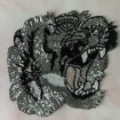 Gold and silver tiger sequin patch, sequin letter patch jacket supplies, t-shirt