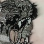 Gold and silver tiger sequin patch, sequin letter patch jacket supplies, t-shirt
