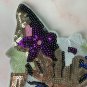Colorful animal face cat sequin patch sequin letter patch jacket supplies, t-shirt