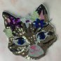 Colorful animal face cat sequin patch sequin letter patch jacket supplies, t-shirt