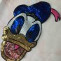 Extra large cartoon anime Donald Duck sequin patch Sequin PatchT-Shirt Sequin Applique