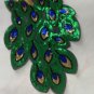 Peacock sequin patch retro flower sequin patch T-shirt jeans dress decoration decal