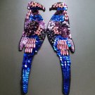 Parrot sequin patch sequin parrot patch T-shirt jeans patch