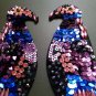 Parrot sequin patch sequin parrot patch T-shirt jeans patch