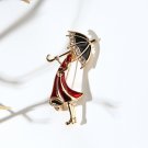 cartoon simple drop oil alloy umbrella brooch pin women's clothing accessories pin accessories