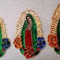 Guadalupe sequin patch, Our Lady Guadalupe Sequin Applique, Mexican Virgen de Guadalupe sequin patch