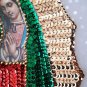 Guadalupe sequin patch, Our Lady Guadalupe Sequin Applique, Mexican Virgen de Guadalupe sequin patch