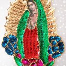 Guadalupe sequin patch, Our Lady Guadalupe Sequin Applique, Mexican Virgen de Guadalupe sequin patch