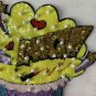 Cartoon cake love five-pointed star sequin patch, sequin letter patch jacket supplies, t-shirt
