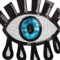 Eye Sequins Patch,Evil Eye Sequins Patch,Embroidered Patch,Sequins Patch,Iron On Patch