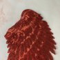 pair of red wings sequin patches, sequin letter patch jacket supplies, t-shirt