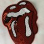 Red mouth tongue sequin patch, sequin letter patch jacket supplies, t-shirt