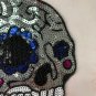 Silver skull sequin patch patch T-shirt patch patch hoodie patch