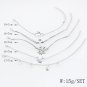 New trend snowflake opal five-pointed star crescent round bracelet five-piece jewelry set