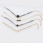 Personality black turquoise pattern bracelet Manual chain black square trend temperament jewelry