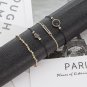 Personality black turquoise pattern bracelet Manual chain black square trend temperament jewelry