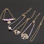 Tree of Life Gray Pearl Love Map Beads Chain Openwork Europe and America Wind Bracelet Set