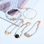 Fashion Braided Bracelet Turquoise Bracelet Turtle Map Love Five Piece Set Bracelet