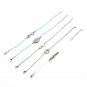 Fashion creative alloy seven silver beads wave 8 word shell five-piece ladies bracelet