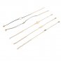 New fashion wind hollow hexagonal opal hollow love circle map zircon bracelet five-piece