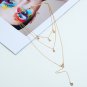 Fashion Diamond Star Multilayer Women's Necklace Tassel Pendant Necklace