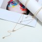Fashion Diamond Star Multilayer Women's Necklace Tassel Pendant Necklace