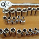 Crescent 20 pc Socket set 1/4" drive 6 PT Wrench Cooper