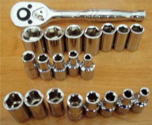 Crescent 20 pc Socket set 1/4" drive 6 PT Wrench Cooper