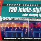 Sylvania 150 Icicle Lights Christmas Clear Multi