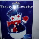 Snow Man Silhouette 70 Mini Lights Ornament Yard Frosty