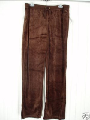 Three Hearts Drawstring XL Brown Velour 36 waist New 3
