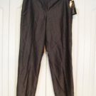 Jones New York Pants Slacks 4P Pinstripe Wool Slate NEW