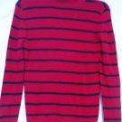 Covington Top Shirt Turtle Neck PS Red Black LS Ribbed