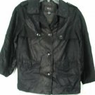 Style & Co. Jacket Top Small Black Metallic Light NEW
