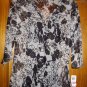 Style & Co Top Shirt Blouse Size 10 2 pc w Cami 3/4 NEW