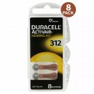 Duracell Size 312 Activair Hearing Aid Batteries (8 Pack)