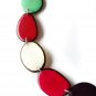 TAGUA JEWELRY. Tagua nut necklaces, handmade necklaces, multicolor necklaces.