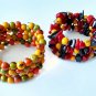 Women's jewelry, Big brangles, multicolor bangles, Colombian bangles