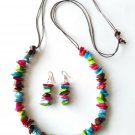 Women's necklaces, multicolor necklaces, Tagua nut jewelry, Colombian necklaces
