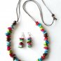 Women's necklaces, multicolor necklaces, Tagua nut jewelry, Colombian necklaces