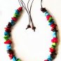 Women's necklaces, multicolor necklaces, Tagua nut jewelry, Colombian necklaces