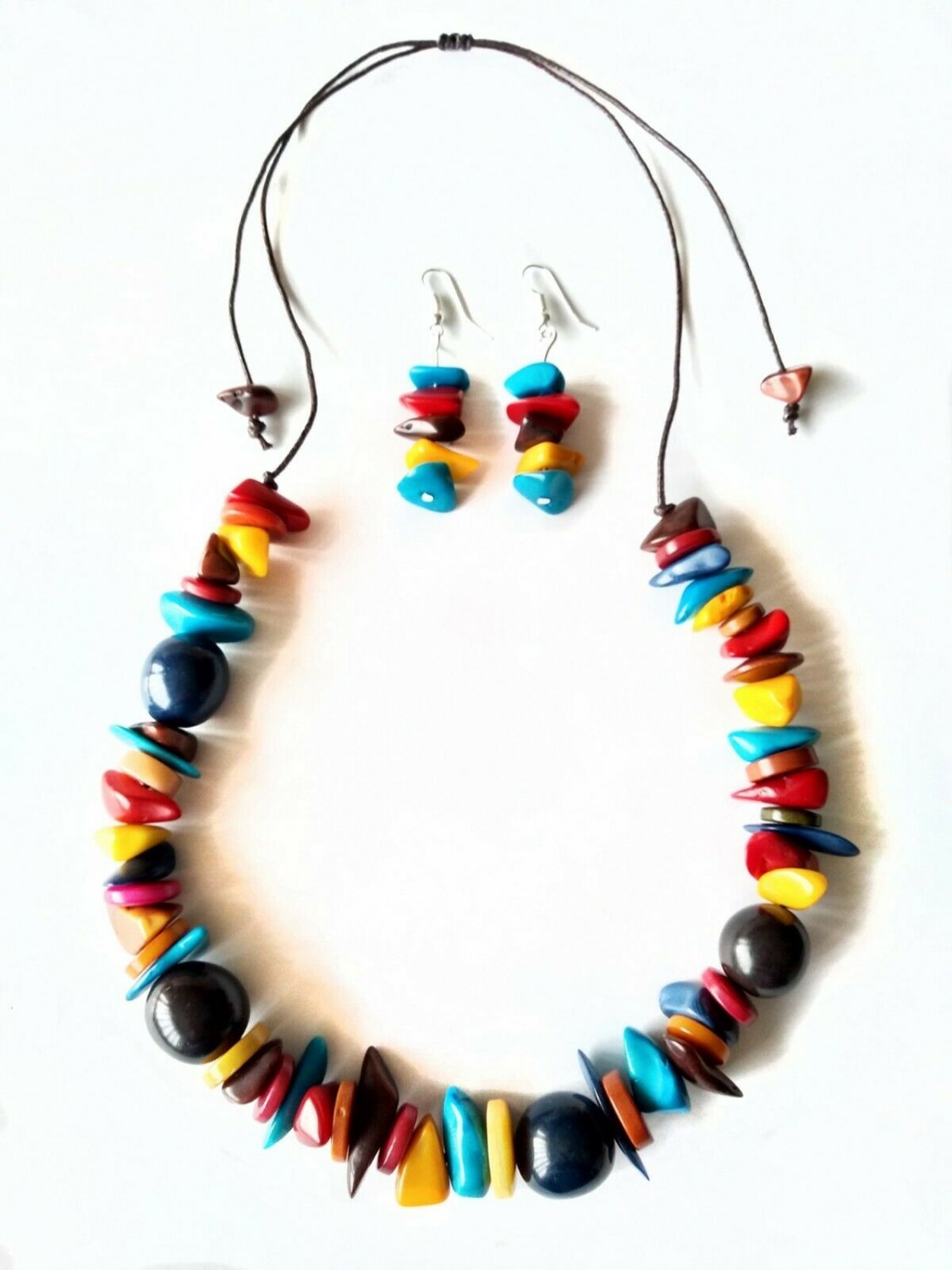 Tagua nut necklaces, Tagua nut necklaces, multicolor necklaces, Women's jewelry